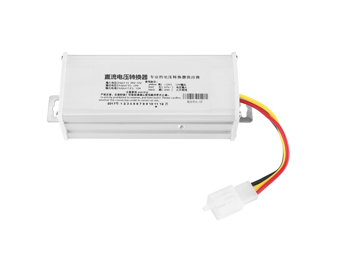 Conversor Adaptador 36v 72v para 12v 15a 180w para Bicicleta Eléctrica Patinete Eléctrico