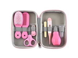Conjunto de 8 Peças de Bolsa Eva para Cuidados com Bebês Rosa YUNZII