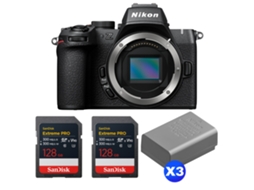 Z50 Ii + 2 Sandisk 128gb Extreme Pro Uhs ii Sdxc + 3 Nikon En el25a + Ebook “20 Dicas para Fotos Que Impressionam” NIKON