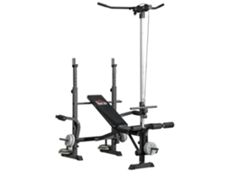 Banco De Musculação Aço E Pu Cor Preto 180x134x200 Cm Homcom