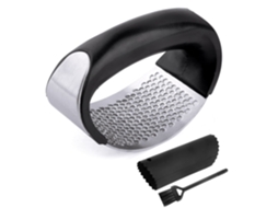 Lurelia Prensa Para Alho Inox 304 Com Descascador Escova Limpeza Gengibre 5 X 6,6 Cm Cozinha