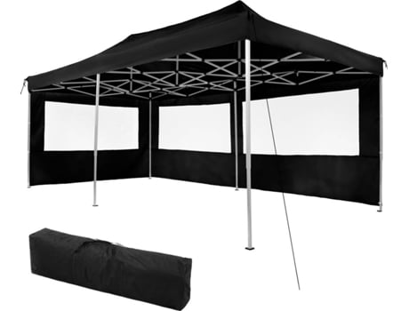 Pérgula  Viola 2 Painéis (Preto - Alumínio - 600x300x310 cm)