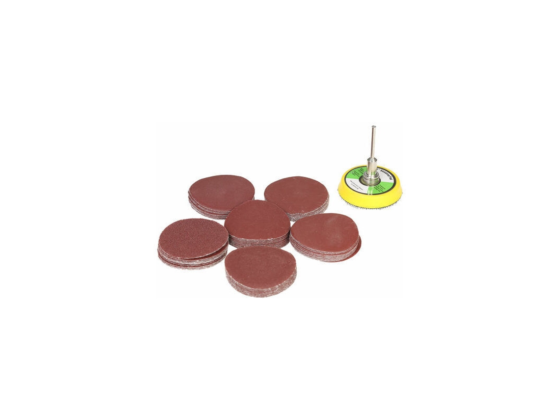 Conjunto De 60 Lixas De 50 Mm , Grãos 100 A 2000, Com Base De Lixa De 2 Polegadas Para Ferramentas Rotativas. Aquaforge (2)