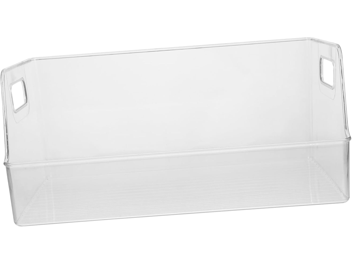 Caixa Organizadora Transparente Com Suporte Para Documentos E Porta De Polipropileno Resistente, Org Gokoco