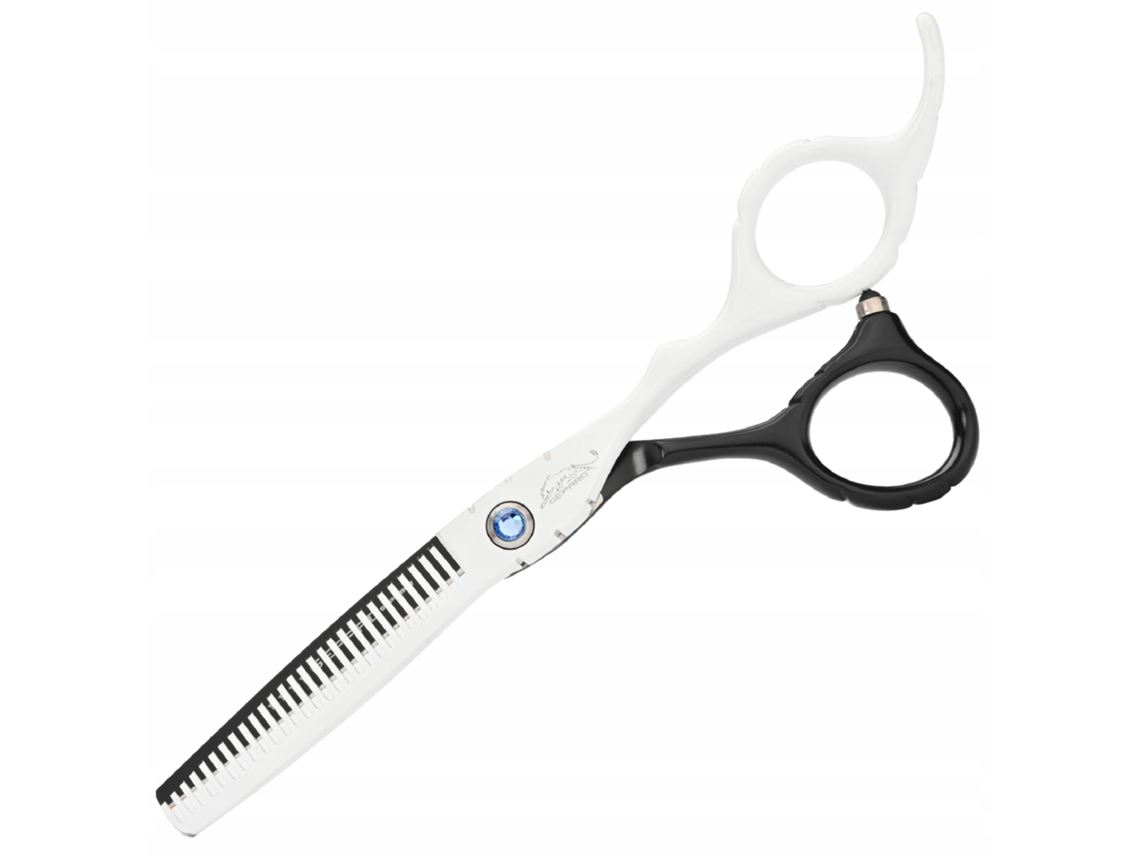 Tesoura De Desenluvamento Gepard Para Destros 6.0 Ergo Tesoura De Barbeiro Offset Para Corte De Cabelo Em Salão Linha Superior Brilvibera