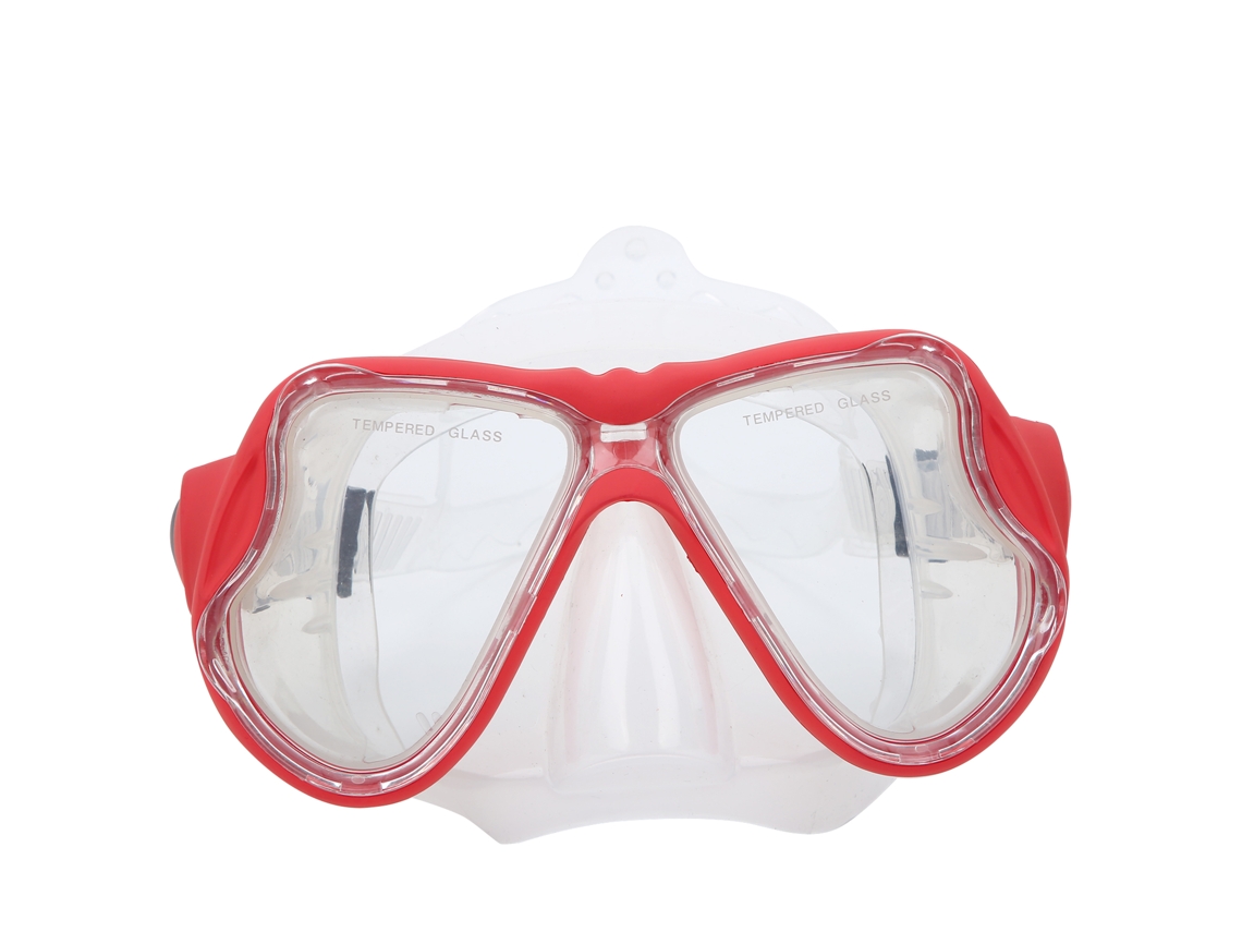 Óculos de Mergulho e Snorkeling AQUAFORGE com lentes transparentes, antiembaçante, vidro temperado, alta definição