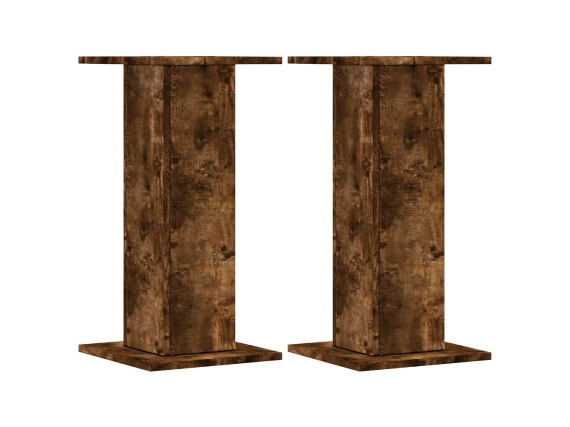 Speaker Stand, Speaker Stands Vidaxl Marrom Madeira Processada (30 X 30 X 60 Cm)