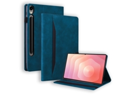 Capa para Samsung Galaxy Tab S11 Ultra com Bolsa Frontal Azul