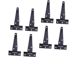 Conjunto De 8 Dobradiças Reforçadas Em T Para Portões, Portas E