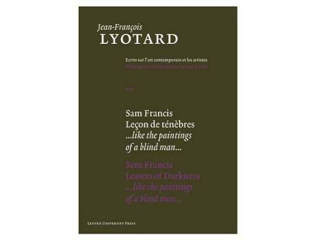 Livro sam francis, lesson of darkness de jean-francois lyotard (inglês)