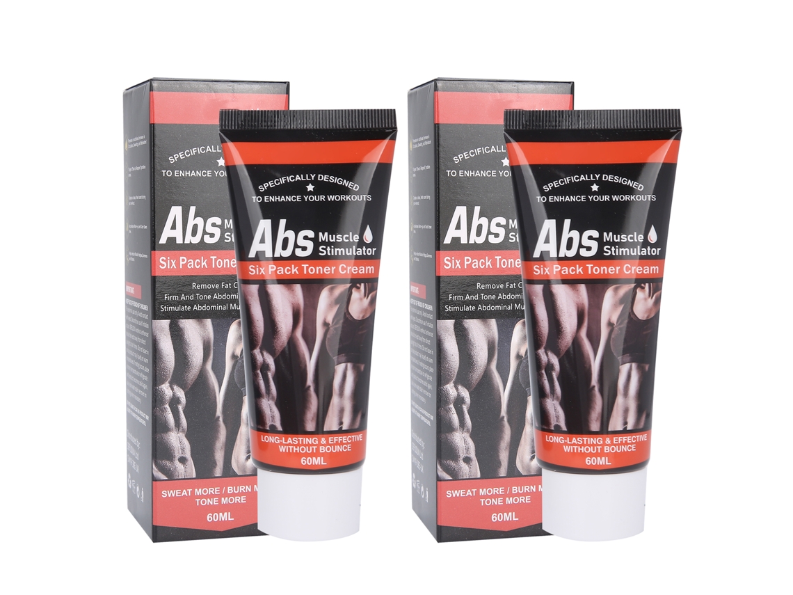 2pcs Crema De 60g Para Entrenamiento De Abdomen Y Adelgazamiento Corporal