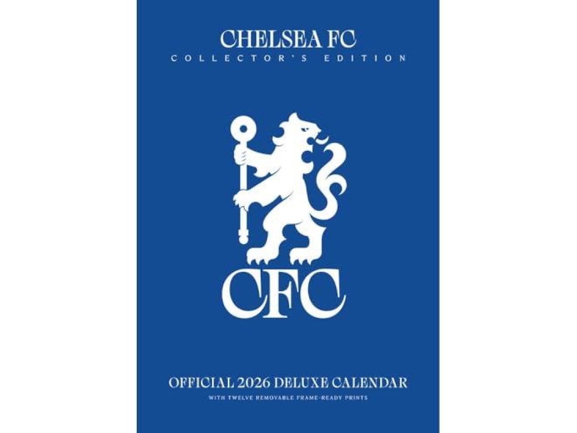 Livro CHELSEA FC 2026 A3 DELUXE CALENDAR de Danilo Promotions Limited (Inglês)