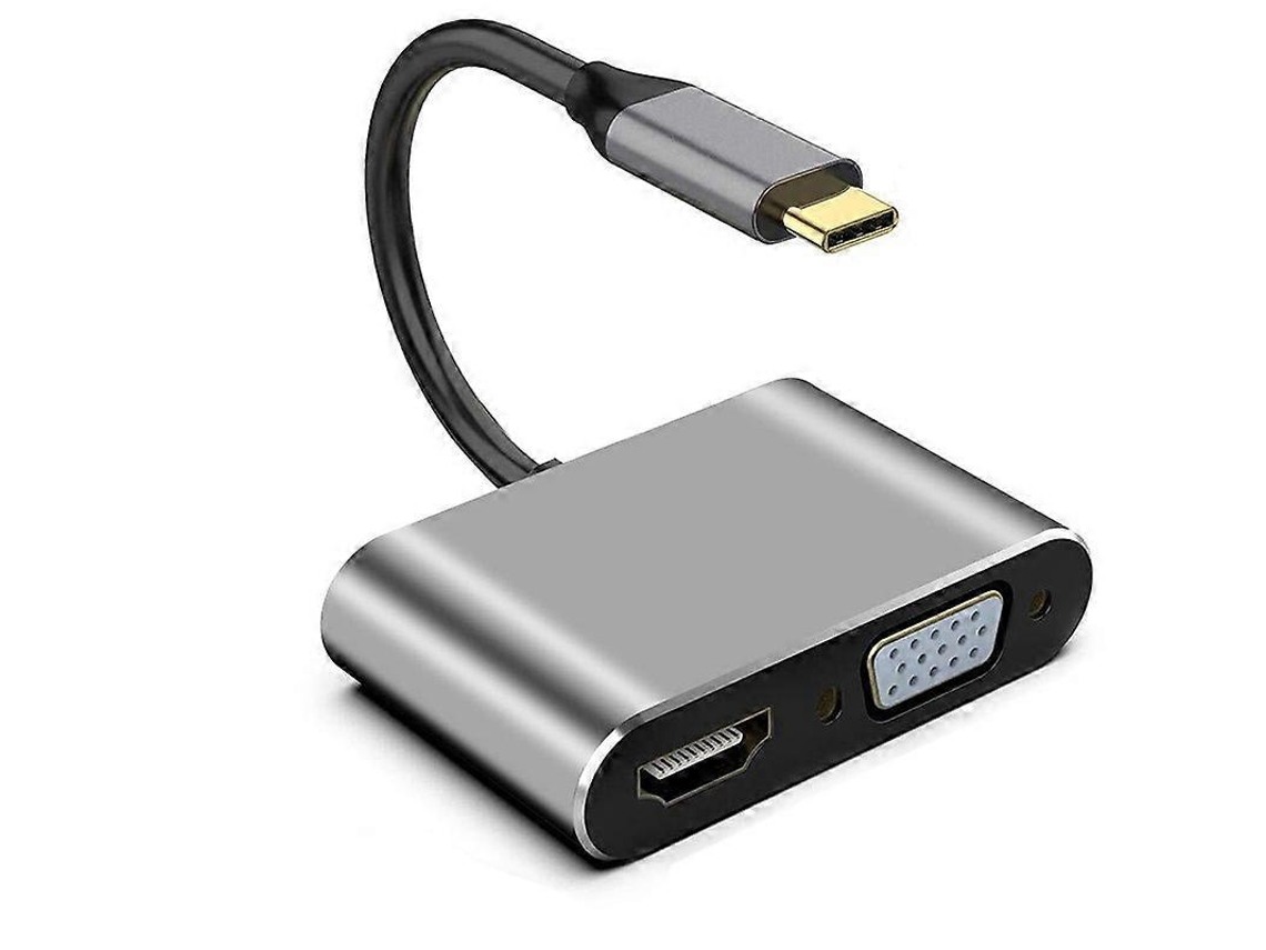Lurelia Cabo Adaptador Hdmi Para Vga, 4k, 1080p, Com Alimentação