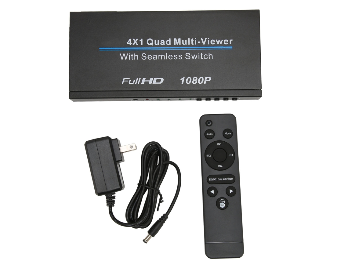 Hdmi 4x1 Quad Screen Splitter EOOCOO (4 Entradas 1 Saída)