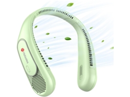 Ventilador de pescoço sem pás, recarregável, 4000mAh, três velocidades, portátil