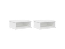 Mesa de cabeceira 2 Pcs Branco 40 X 31 X 15 Cm MAISON EXCLUSIVE