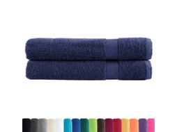Toalhas Premium Solund 2 Pcs 100x200 Cm 600 Gsm Azul marinho HARLANV1
