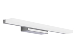Lurelia Aplique Led Moderno Elegante, Para Espelho E Casa De Banho, Em Aço Inoxidável, Alumínio E Acrílico, Branco, 40x5x8,5 Cm