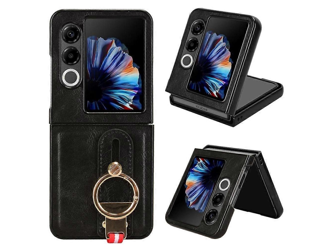 Capa De Couro Com Pulseira Para Zte Nubia Flip2 A404zt