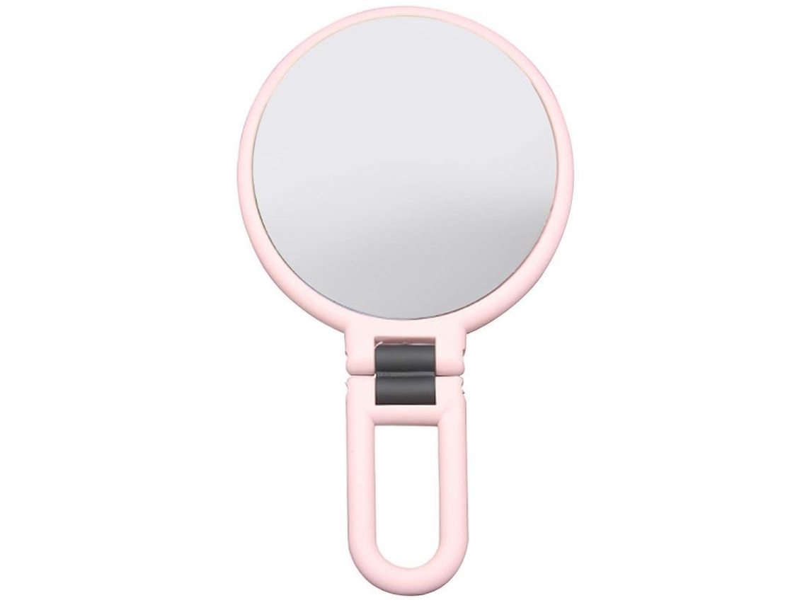 2026-espejo De 15x De Aumento Doble Lado Plegable Giratorio Portátil Para Maquillaje (rosa)