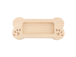 Porta Tarjetas De Negocio Madera Ligero Soporte Organizador Estante Hueso Forma