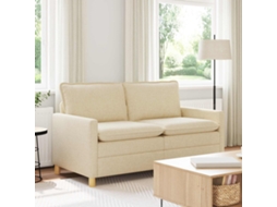 Vidaxl Sofá Creme 156 X 81 X 87,5 Cm Tecido