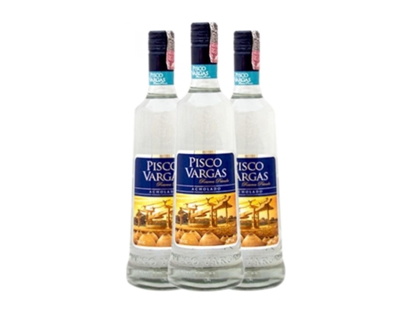 Aguardente Pisco VARGAS Acholado Reserva Privada Reserva (0.7 L - 3 Unidades)