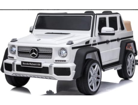 Oryxearth Carrinho Elétrico Mercedes Maybach G650 Para Crianças Branco 12v Homemiyn