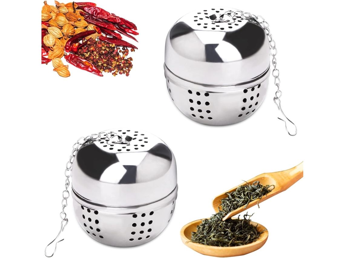 2 Peças De Infusor Chá Em Aço Inoxidável, Infusor De Chá, Infusor De Chá Str