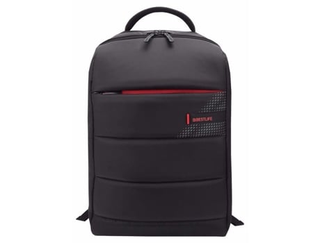 Sacola De Costas Bestlife Bl Bb 3335bk 15,6 Polegadas Preto E Vermelho 1 Compartimento