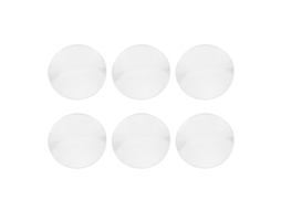 Yuru 6 Peças Vidro de Relógio 22.5mm 25mm Redondo com Arco Único 1.7mm Espessura Acessórios de Relógio