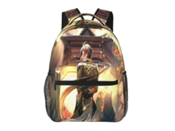 Mochila Estudantil J88 Genshin Impact, Durável E Leve, Com Alça De Ombro Impermeável E Respirável. Olysi Shop