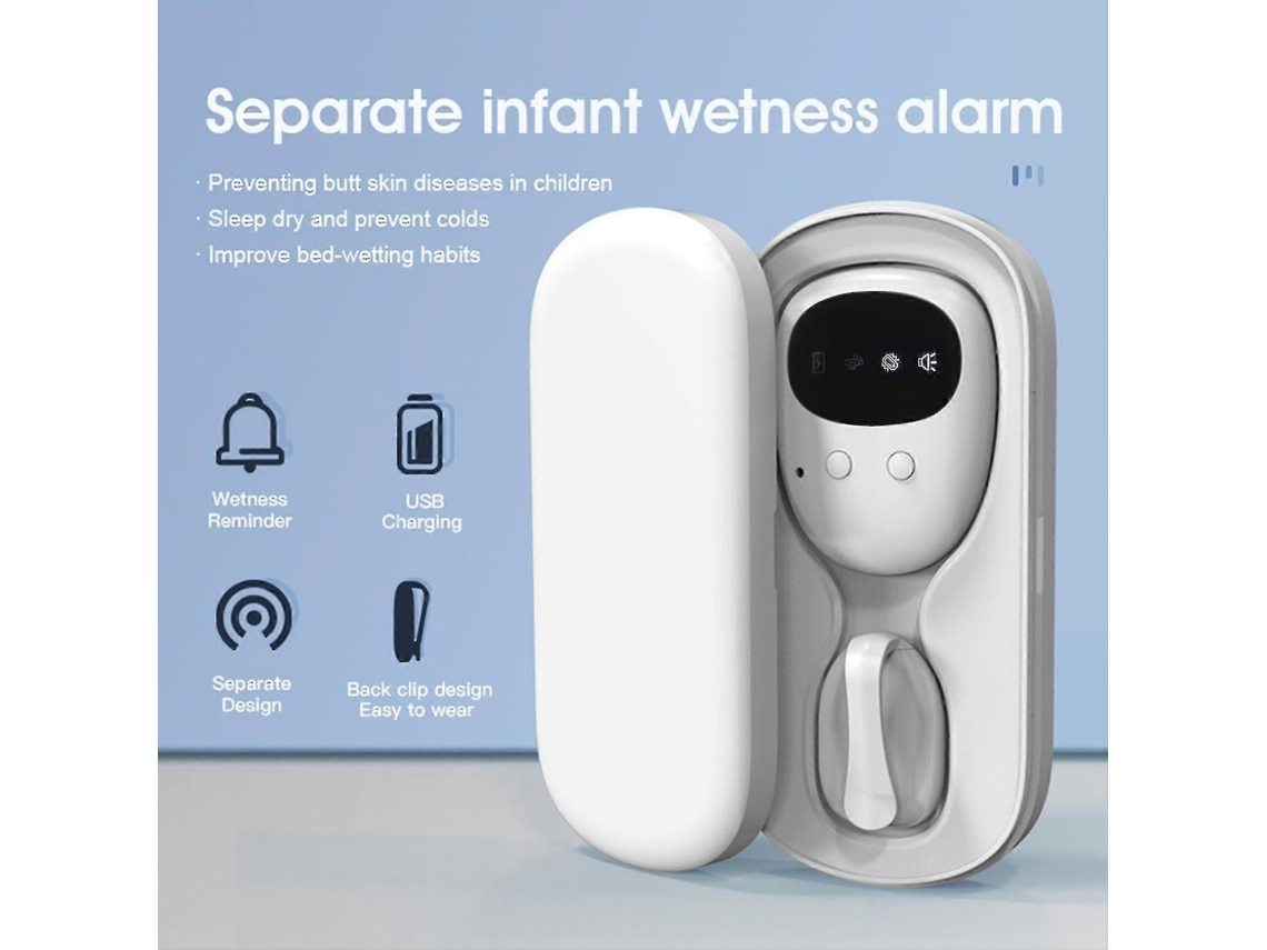 Alarme Sem Fio Para Xixi Na Cama, Sensor De Urina, Alarme Recarregável Para Xixi Molhado Com Receptor