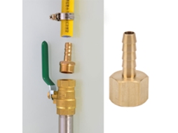 Laxiscreed Conector De Mangueira De Latão Com Rosca Interna Para Mangueira De 1/4"