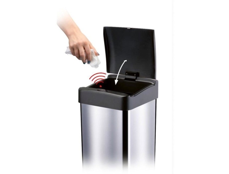 Lt8106 Cesto Sem Contato 40 L Sensor Usb Lamart