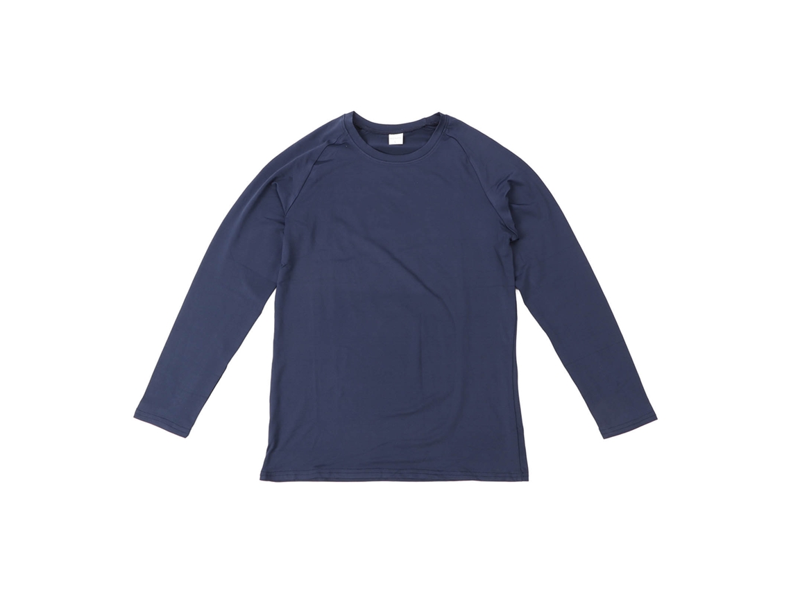 Camiseta De Manga Longa Quick Dry Absorvente Respirável Para Corrida Hiking Treino Esportivo