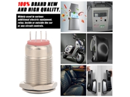 Interruptor com Botão Impermeável e Led