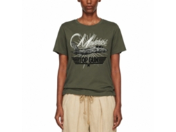 Rockinstone Top Gun Movie Retro Solid Military Green Adult T-shirt Size:xxl