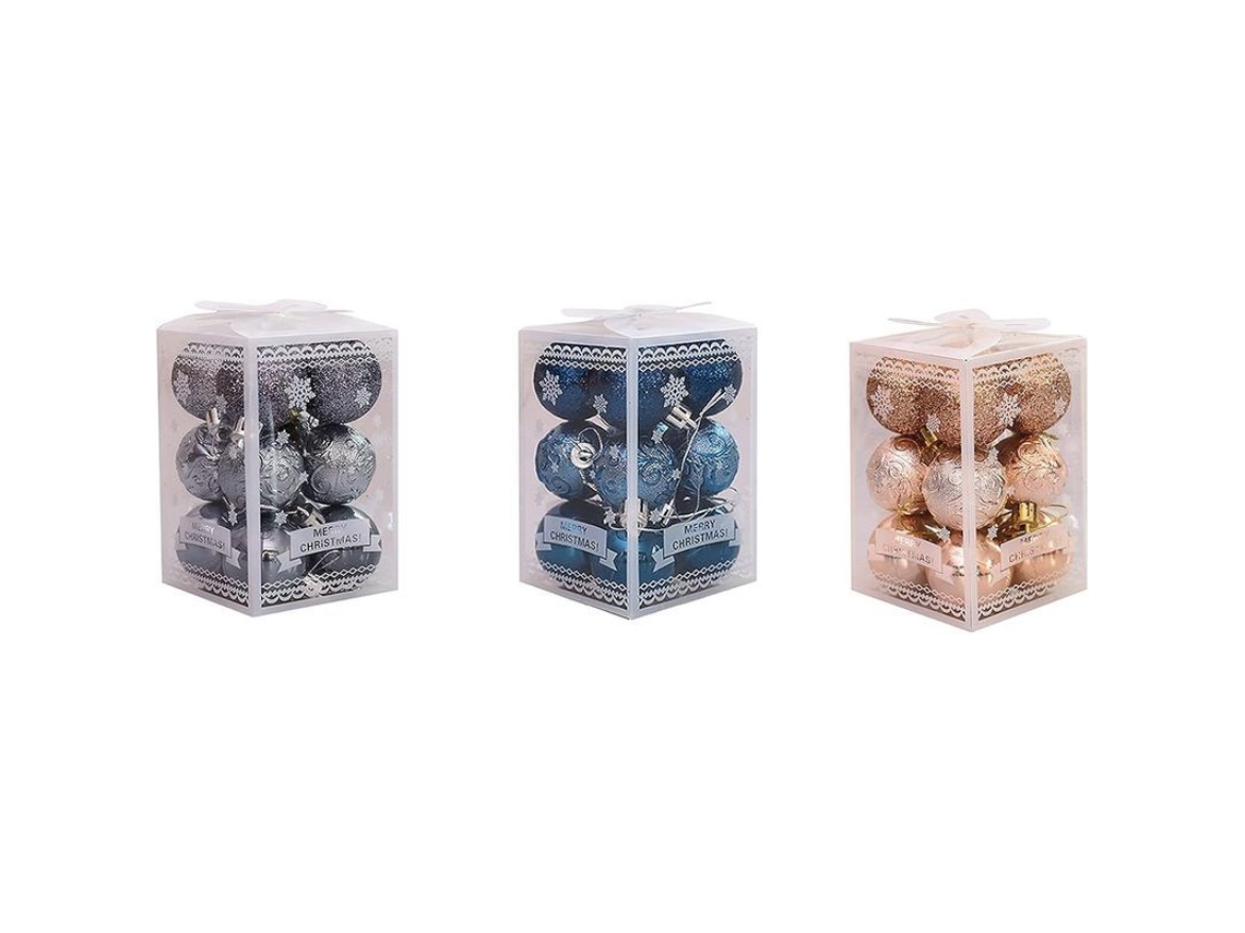 Conjunto De 18 Adornos Navideños De Plástico Inquebrantables Para Árbol, Bodas Y Decoración Interior/exterior