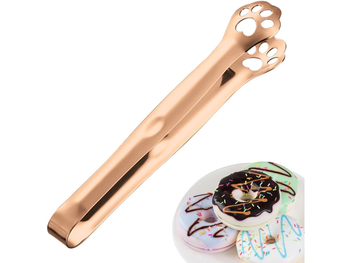 Pinça De Cozinha Em Aço Inoxidável – Resistente Com Cabo Silicone Antiderrapante, Ideal Para Churrascos, Grelhados