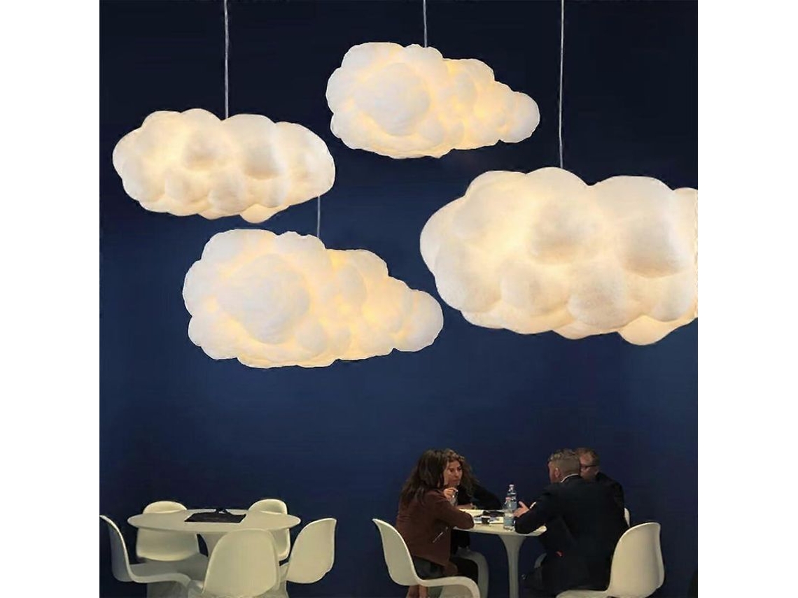 Lâmpada Nuvem 3d Simulação Decorativa Com Fio De Seda Química E E27/e26, Ideal Para Ambientes Românticos