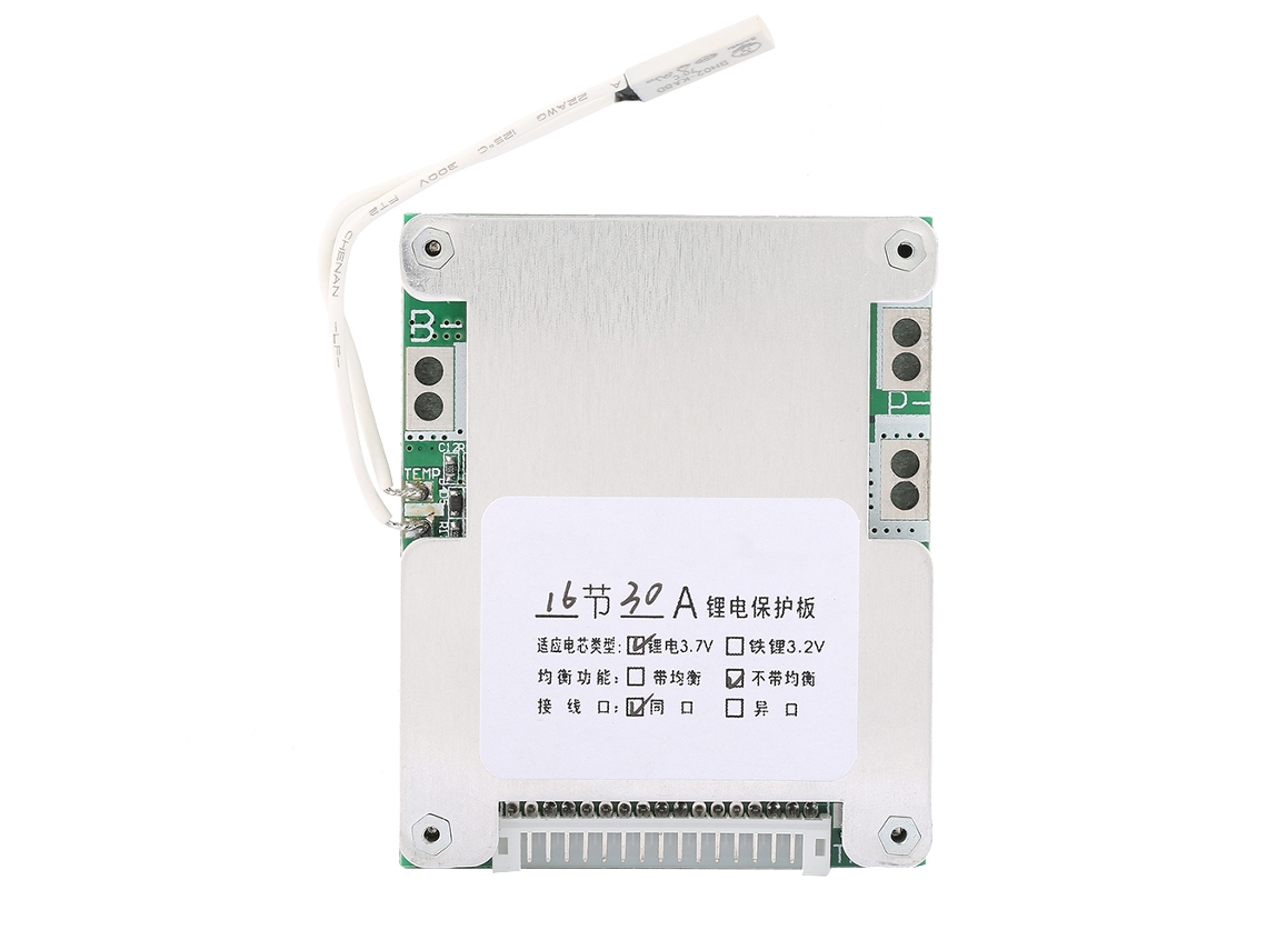 Placa de Proteção Bms Pcb para Carga de Baterías de Lítio 16s 30a Precisa