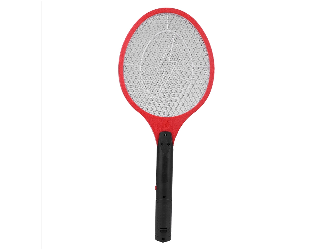 Raquete Elétrica Sem Fio Para Mosquitos E Insetos Com Bateria, Mata Insetos Vermelha