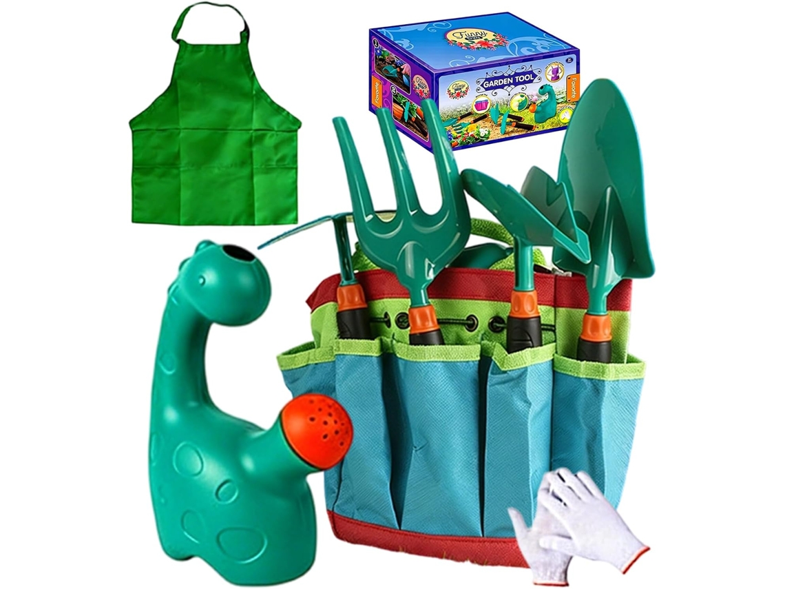 Kit De Jardinagem Infantil - 9 Peças