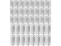60-mini Dobradiças Para Caixa De Joias, Pequenas Dobradiças Micro De Metal Prateado Para Armários Madeira E Reparos