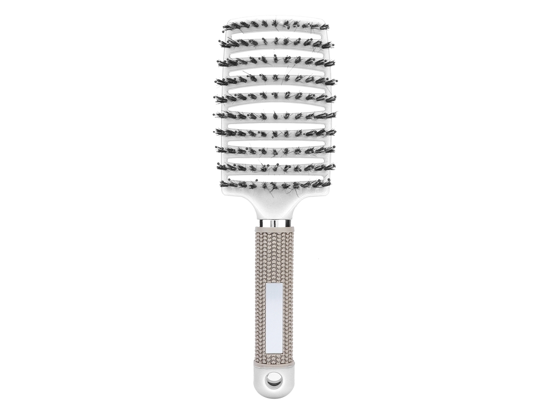 Peine De Massagem Para Penteado Peine Curvo Grande Escova De Cabelo Ferramenta De Cabeleireiro Branco