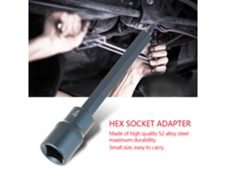 Adaptador De Soquete Hexagonal Para Parafusadeira Elétrica, Conectores De Ferramentas Elétricas 1/2" 150mm H4