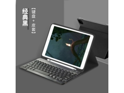 Capa Com Teclado Bluetooth Em Couro Compatível Com Ipad Mini 6, Magnética, Alça, Cor Preto