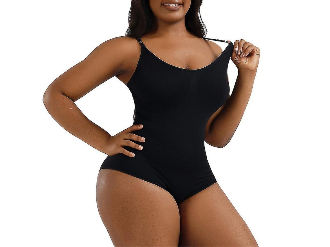 2026 heyshape Body Shaper Enterizo para Mujer com Fecho de Cremalheira Sem Costuras Cor Preta, Pele e Marrom
