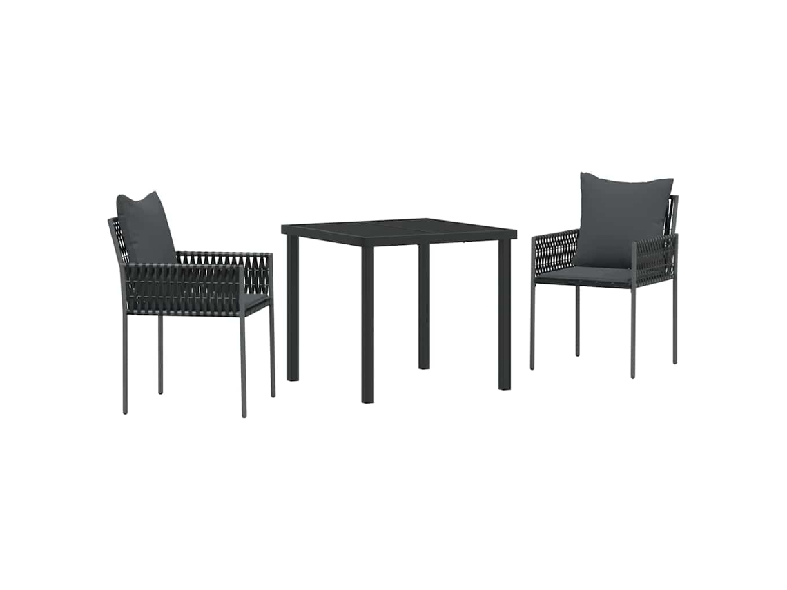 Conjunto de Móveis de Jardim 3 Pcs HARLANV1